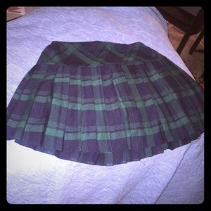 Plaid mini skirt